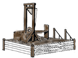 Gibbet of the Death
                          Warrant