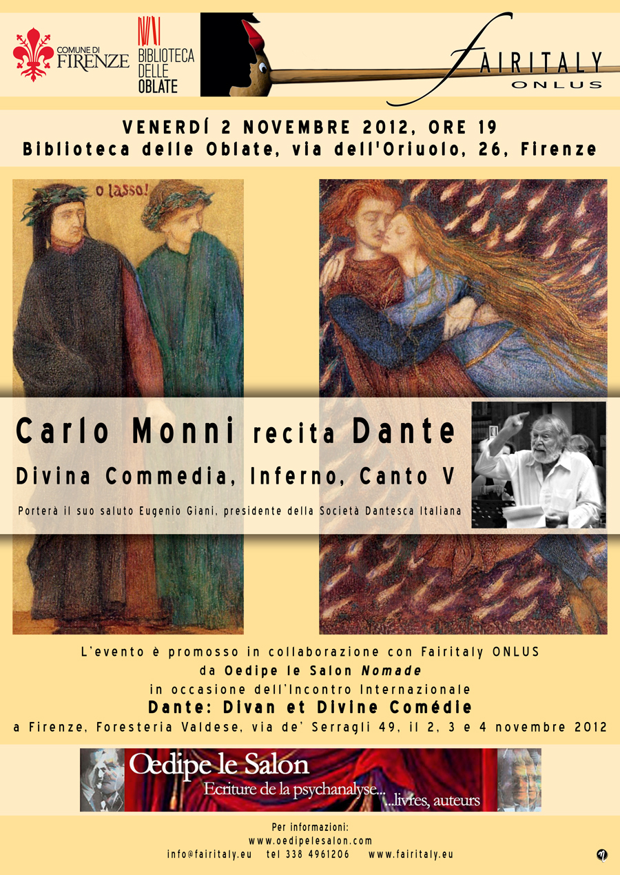 Locandina Monni recita Dante